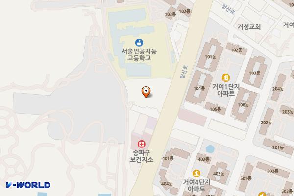 서울송파 송파체육문화회관 위치 지도 — 서울특별시 송파구 양산로 15