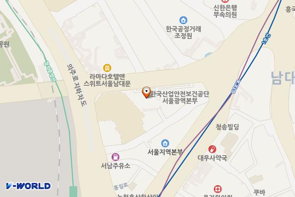 서울중구 연세대학교 봉래빌딩 위치 지도 — 서울특별시 중구 칠패로 36