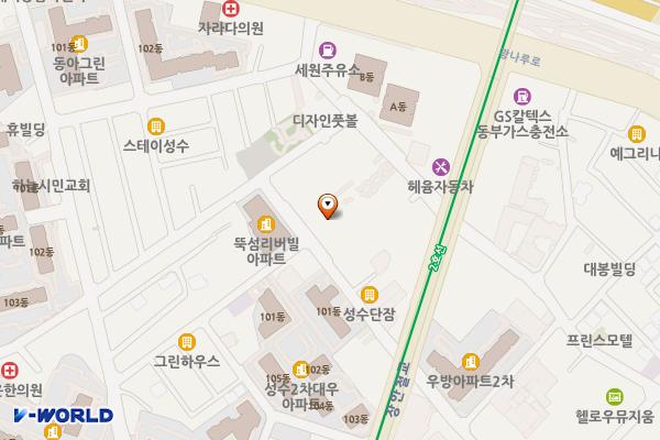 서울성동 서울숲에이원센터 위치 지도 — 서울특별시 성동구 상원12길 34