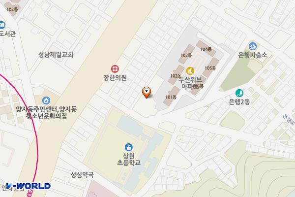 경기성남 은행2동 제3 공영주차장 위치 지도 — 경기도 성남시 중원구 은행로 9