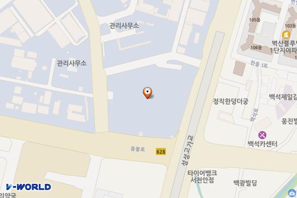 충남천안 미래에이스하이테크시티 1 위치 지도 — 충청남도 천안시 서북구 백석공단1로 10