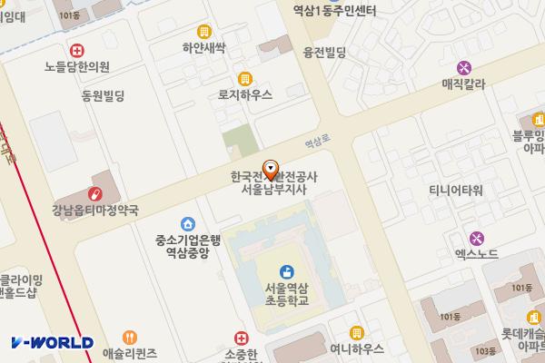 전기안전공사 서울남부지사 위치 지도 — 서울특별시 강남구 역삼로 120