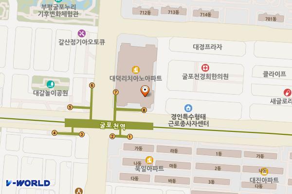 인천부평 대덕리치아노 1 위치 지도 — 인천광역시 부평구 길주로 623