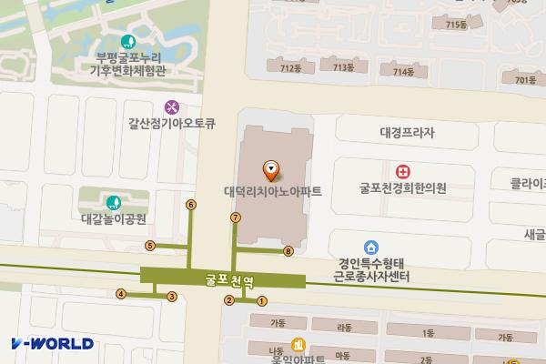 인천부평 대덕리치아노 2 위치 지도 — 인천광역시 부평구 길주로 623