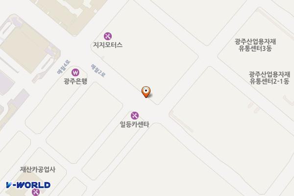 광주서구 광주산업용재유통센타2 위치 지도 — 전남광주통합특별시 서구 매월2로 53