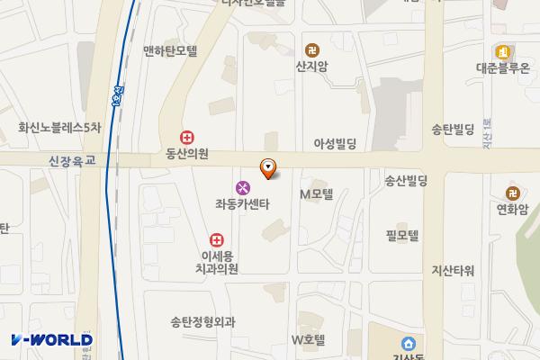 경기평택 가이아프레지던스1 위치 지도 — 경기도 평택시 지산로 10