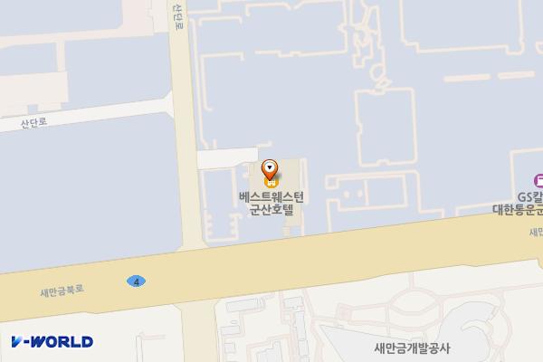 베스트웨스턴 군산호텔 위치 지도 — 전북특별자치도 군산시 새만금북로 435