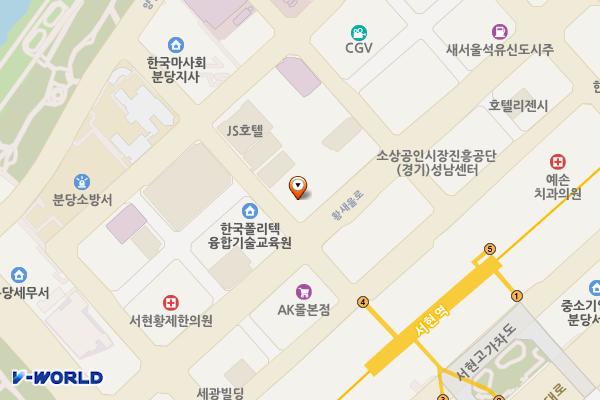경기성남 n타운빌딩1 위치 지도 — 경기도 성남시 분당구 황새울로335번길 5
