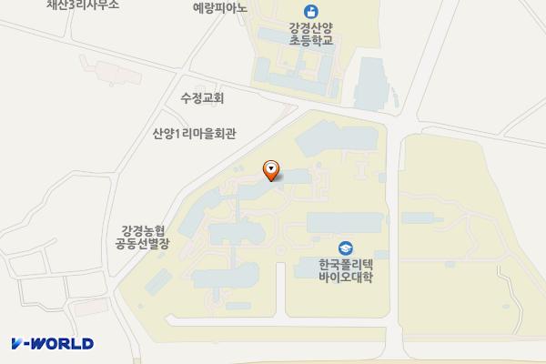 충남논산 한국폴리텍 바이오대학 위치 지도 — 충청남도 논산시 강경읍 동안로112번길 48