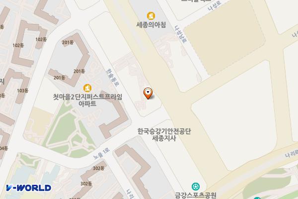 첫마을 BRT환승센터A 위치 지도 — 세종특별자치시 한솔동로 26