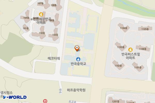강원원주 반곡중학교 위치 지도 — 강원특별자치도 원주시 동부순환로 225