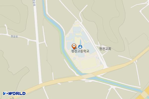 강원횡성 현천고등학교 위치 지도 — 강원특별자치도 횡성군 둔내면 경강로 4119