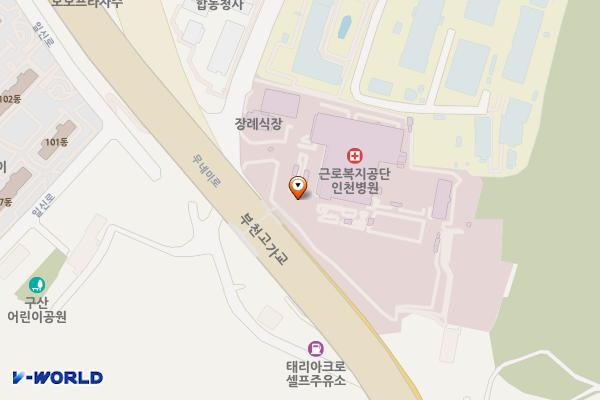 인천부평 인천병원 1 위치 지도 — 인천광역시 부평구 무네미로 446
