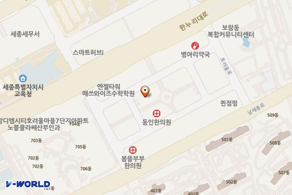 보람동2 공영주차장 위치 지도 — 세종특별자치시 보람동 750