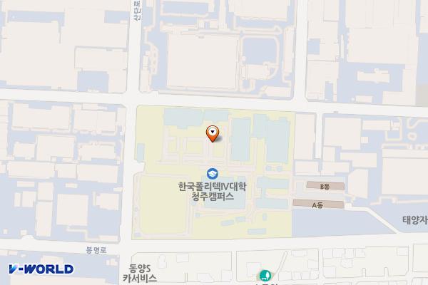 한국폴리텍대학 청주캠퍼스2 위치 지도 — 충청북도 청주시 흥덕구 산단로 54
