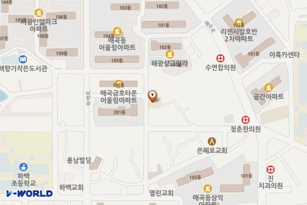 광주북구 매곡동행정복지센터 위치 지도 — 전남광주통합특별시 북구 매곡로69번길 25