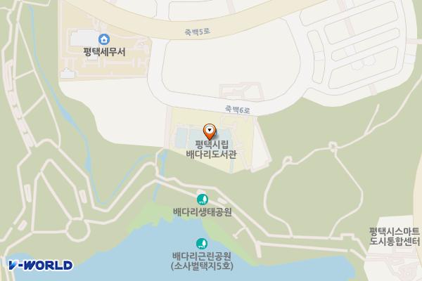 경기평택 배다리도서관 위치 지도 — 경기도 평택시 죽백6로 20