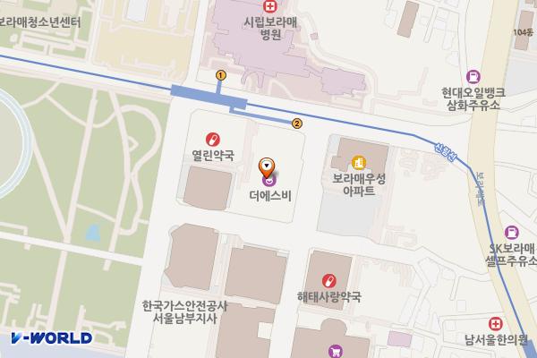 서울동작 전문건설공제조합 서울 위치 지도 — 서울특별시 동작구 보라매로5길 15