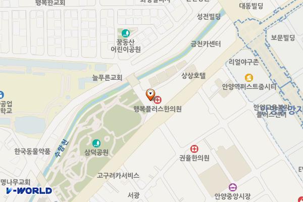 경기안양 스페이스타워 1 위치 지도 — 경기도 안양시 만안구 병목안로 20