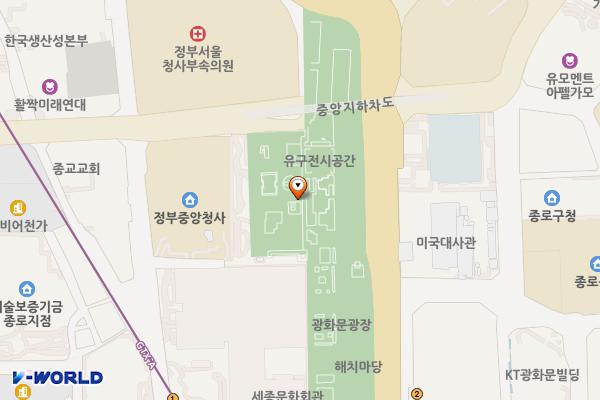 서울종로 세종로공영주차장5 위치 지도 — 서울특별시 종로구 세종대로 지하189