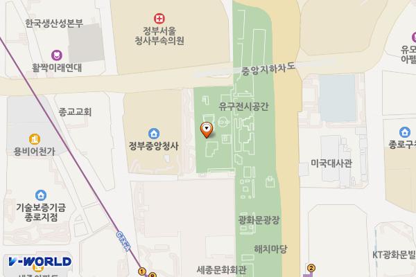 서울종로 세종로공영주차장2 위치 지도 — 서울특별시 종로구 세종대로 지하189