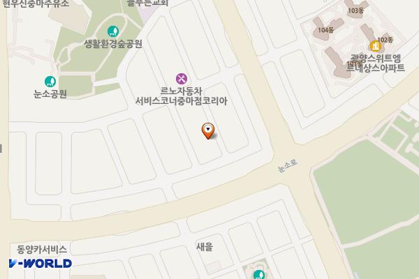 전남광양 우리들요양원 위치 지도 — 전남광주통합특별시 광양시 눈소1길 13-5