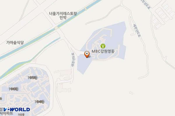 강원삼척 엠비씨강원영동삼척지점 위치 지도 — 강원특별자치도 삼척시 새천년도로 629-59