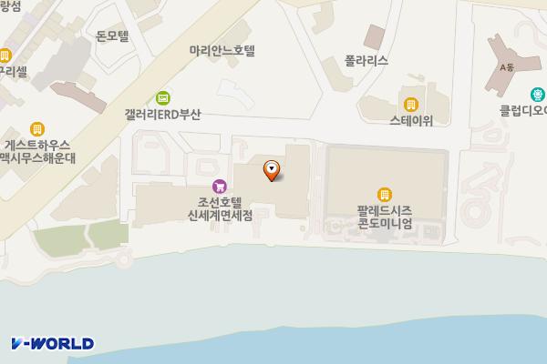 부산해운대구 파라다이스호텔1 위치 지도 — 부산광역시 해운대구 해운대해변로 296 (중동) 