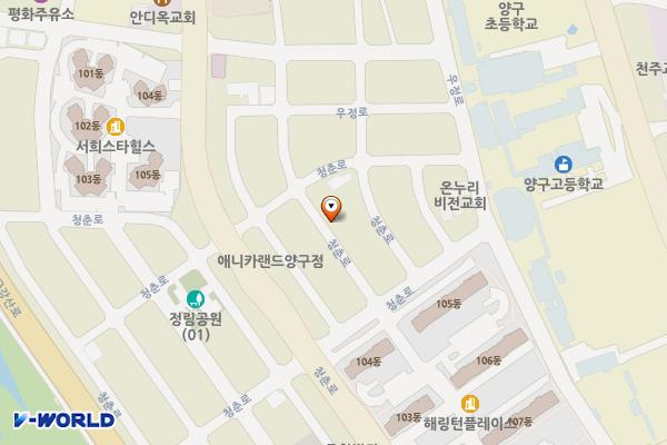 오렌지세차장 인근 위치 지도 — 강원특별자치도 양구군 양구읍 상리 569-12