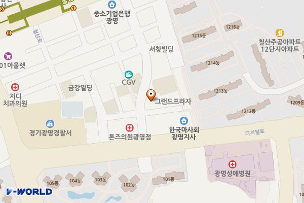 경기광명 여신관리센터 위치 지도 — 경기도 광명시 철산로30번길 23