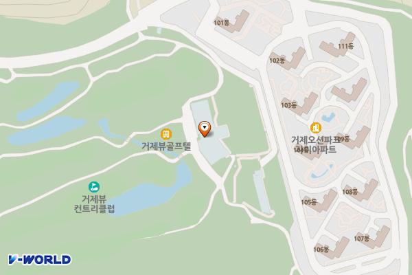 경남거제 거제뷰컨트리클럽 1 위치 지도 — 경상남도 거제시 거제면 두동로 259-80