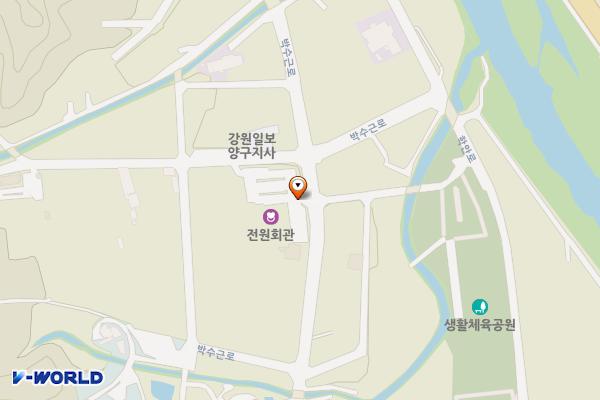 전원예식장 위치 지도 — 강원특별자치도 양구군 양구읍 정림리 148-14
