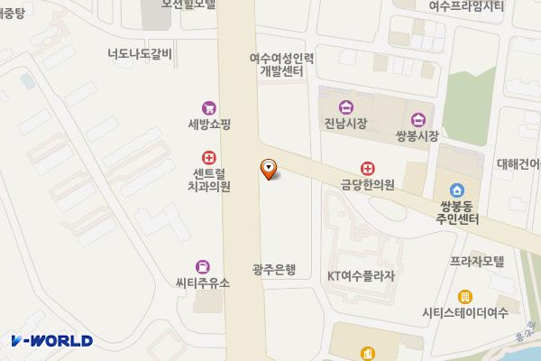 전남여수 여수종합금융센터 위치 지도 — 전남광주통합특별시 여수시 시청로 24