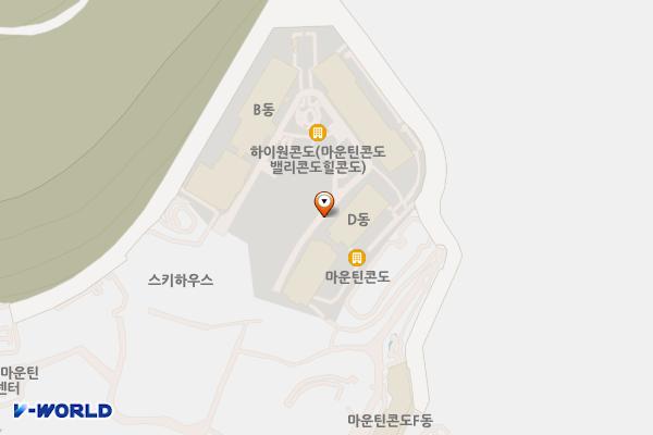 강원랜드 마운틴콘도 1 위치 지도 — 강원특별자치도 정선군 고한읍 고한리 산346
