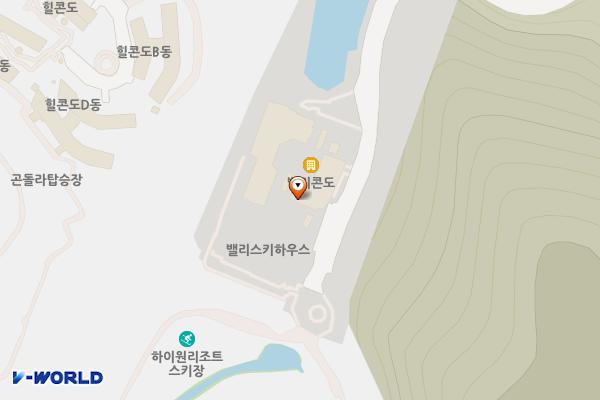 강원랜드 밸리콘도 위치 지도 — 강원특별자치도 정선군 고한읍 하이원길 265-1