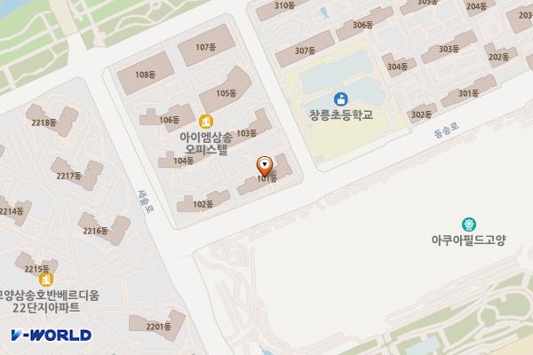 경기고양 아이엠삼송오피스텔 1 위치 지도 — 경기도 고양시 덕양구 동송로 23-50 (동산동)