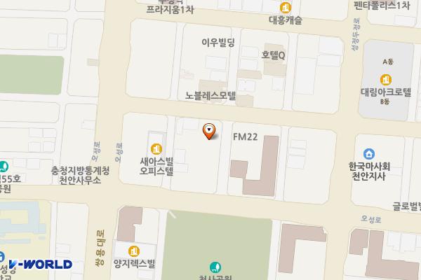 충남천안 팰리스피아 2 위치 지도 — 충청남도 천안시 서북구 두정상가2길 9