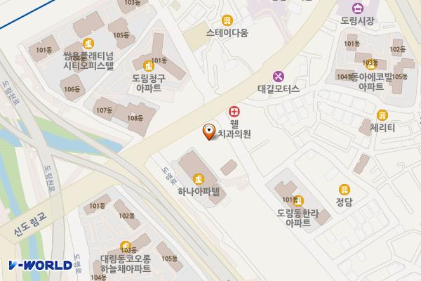 서울영등포 타원벨라움 위치 지도 — 서울특별시 영등포구 도신로15길 37 (도림동)