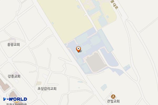 강원강릉 강원교육연수원본관 위치 지도 — 강원특별자치도 강릉시 강릉대로587번길 42 (초당동)