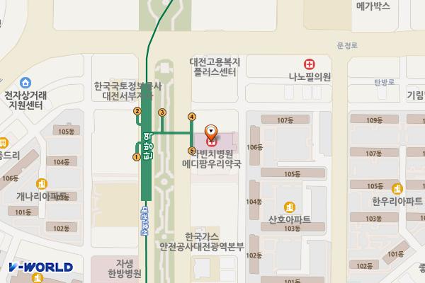대전서구 유한회사창암 위치 지도 — 대전광역시 서구 계룡로553번길 60 (탄방동)