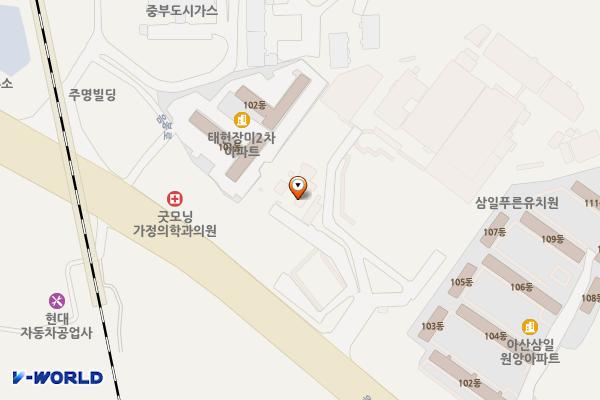 충남아산 연세대학교연세유업 위치 지도 — 충청남도 아산시 음봉면 음봉로 829