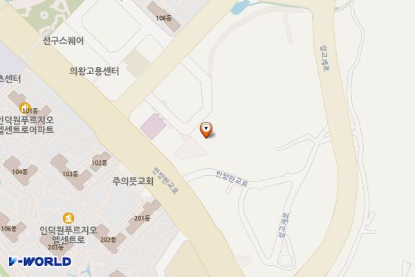 경기의왕 산타파크뷰 2 위치 지도 — 경기도 의왕시 봇들로 53