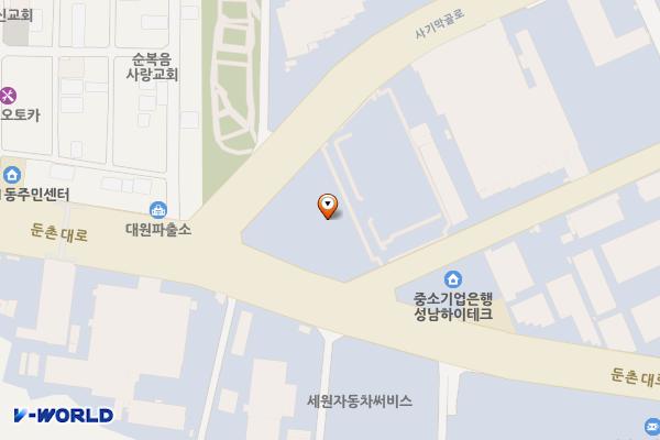 경기성남 중앙인더스피아 위치 지도 — 경기도 성남시 중원구 둔촌대로 449
