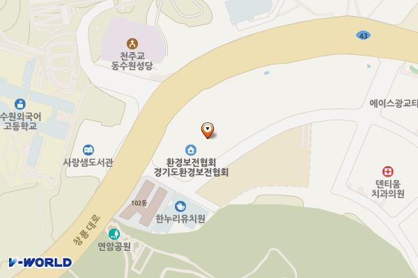 경기수원 광교센트럴비즈타워 1 위치 지도 — 경기도 수원시 영통구 창룡대로 260