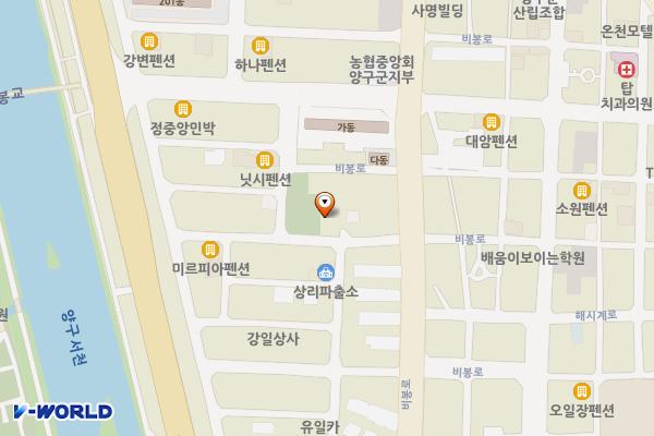 현대관광 뒤 위치 지도 — 강원특별자치도 양구군 양구읍 상리 373