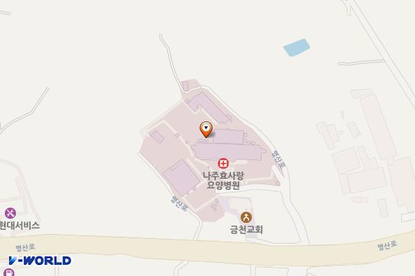 전남나주 나주효사랑요양병원 2 위치 지도 — 전남광주통합특별시 나주시 금천면 영산로 5891-9