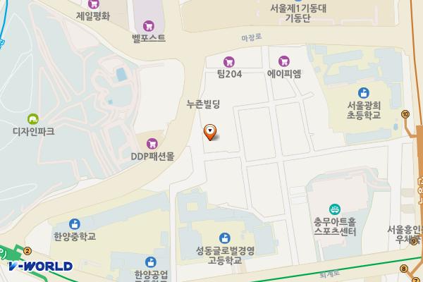서울중구 누죤패션몰 3 위치 지도 — 서울특별시 중구 을지로45길 62