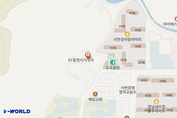 대구북구 로얄패밀리B동 위치 지도 — 대구광역시 북구 호국로57길 30-10