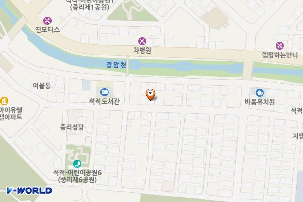 경북칠곡 세화하이츠 위치 지도 — 경상북도 칠곡군 석적읍 남중리2길 33