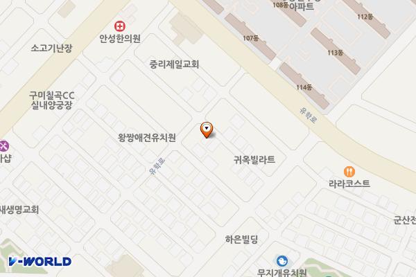 경북칠곡 슈에뜨 위치 지도 — 경상북도 칠곡군 석적읍 북중리11길 11-1